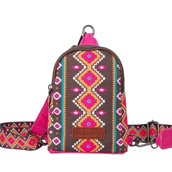 New Kuminous Aztec sling bag with strap - Picture 5 of 16